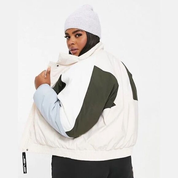 ASOS 4505 Ski & Snow Color Block Jacket in Pastel Multi - Size 18 - Picture 4 of 10